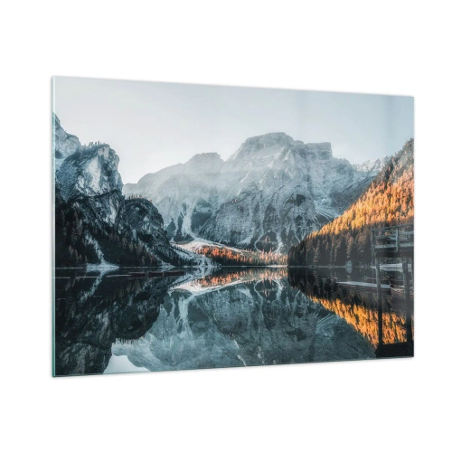Schilderen op glas - Spiegel landschap - 100x70 cm