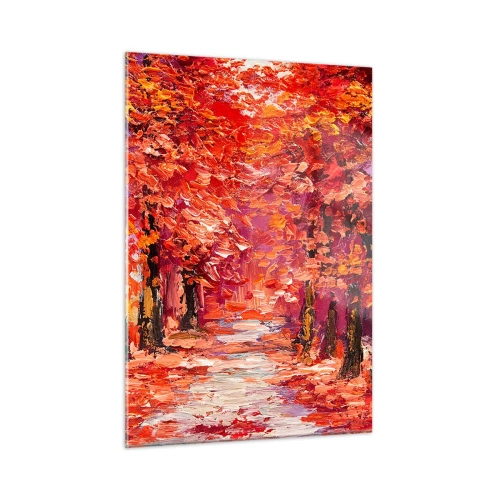 Schilderen op glas - Herfst impressie - 50x70 cm
