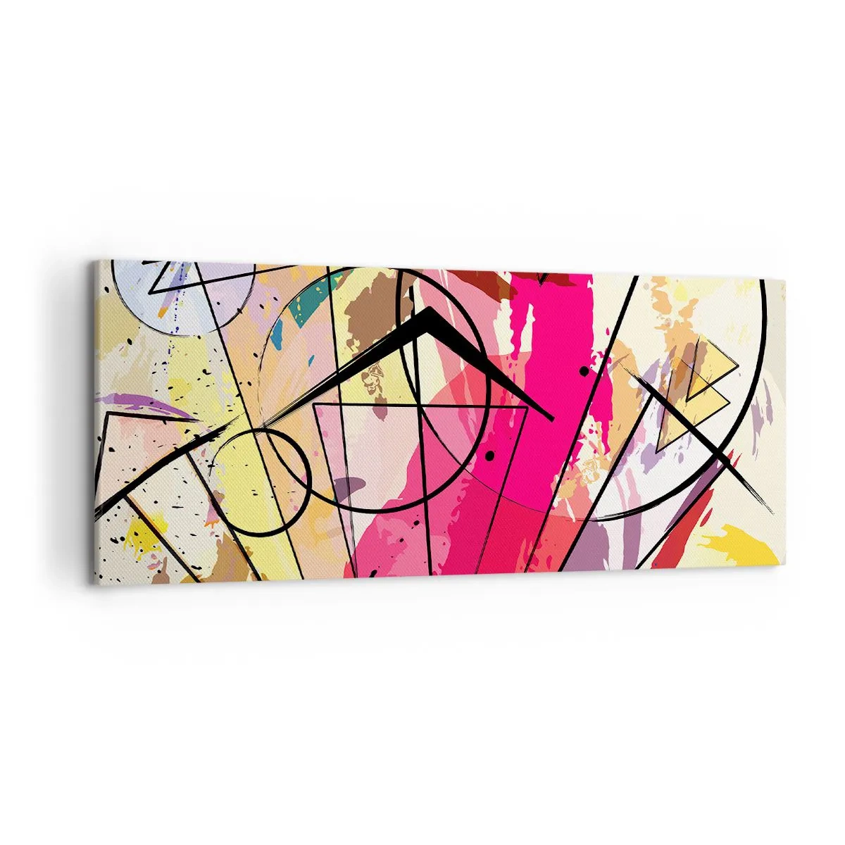 Schilderen op canvas - Explosie - 120x50 cm