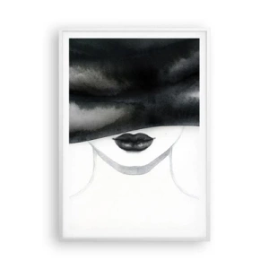 Poster in een witte lijst - Een sensueel mysterie - 70x100 cm