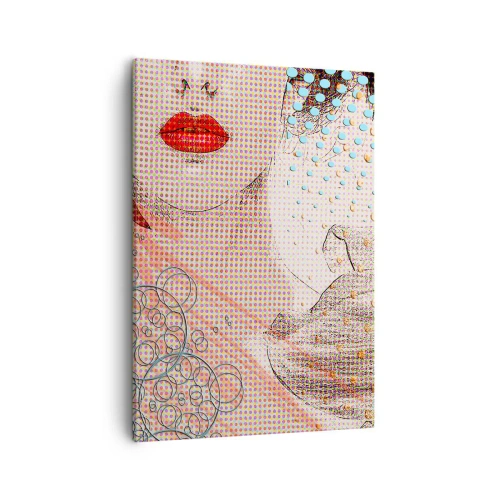 Schilderen op canvas - Stripboek heroïne - 50x70 cm