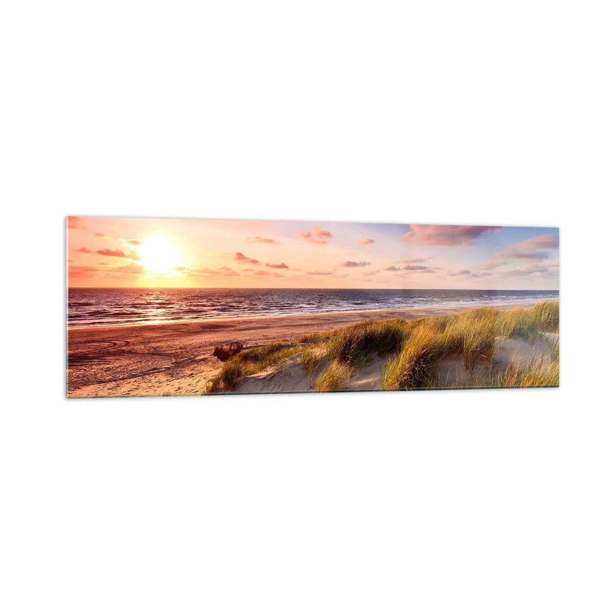 Schilderen op glas - De lucht ruikt al in de zomer - 160x50 cm