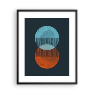 Poster in een zwarte lijst - Astronomische fantasie - 40x50 cm