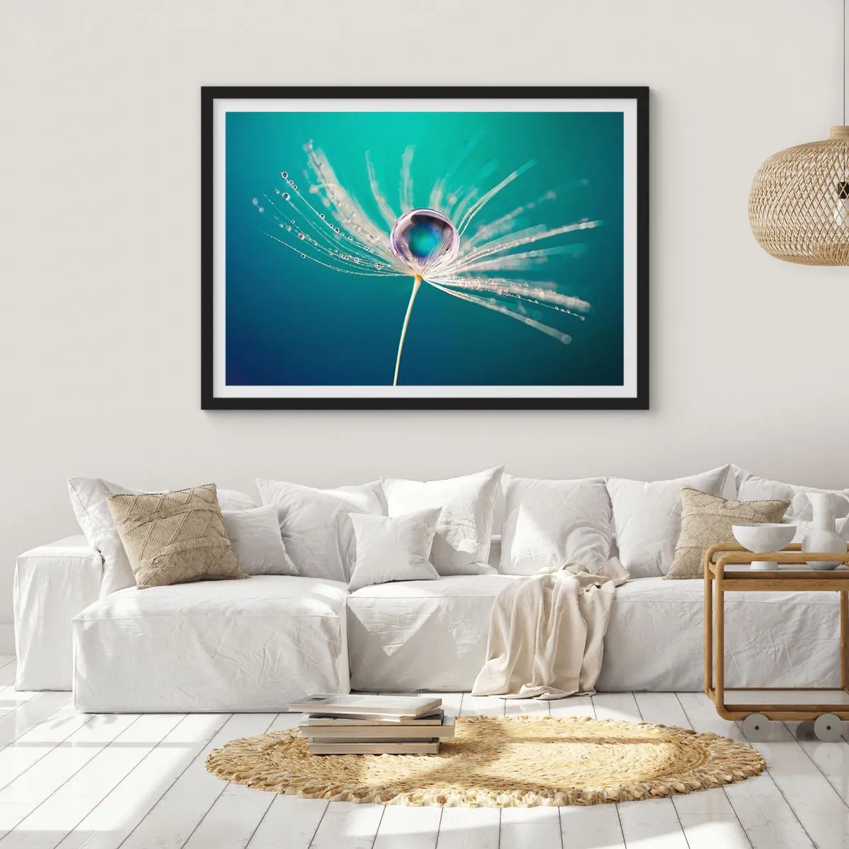 Poster in een zwarte lijst - Mystiek moment - 70x50 cm