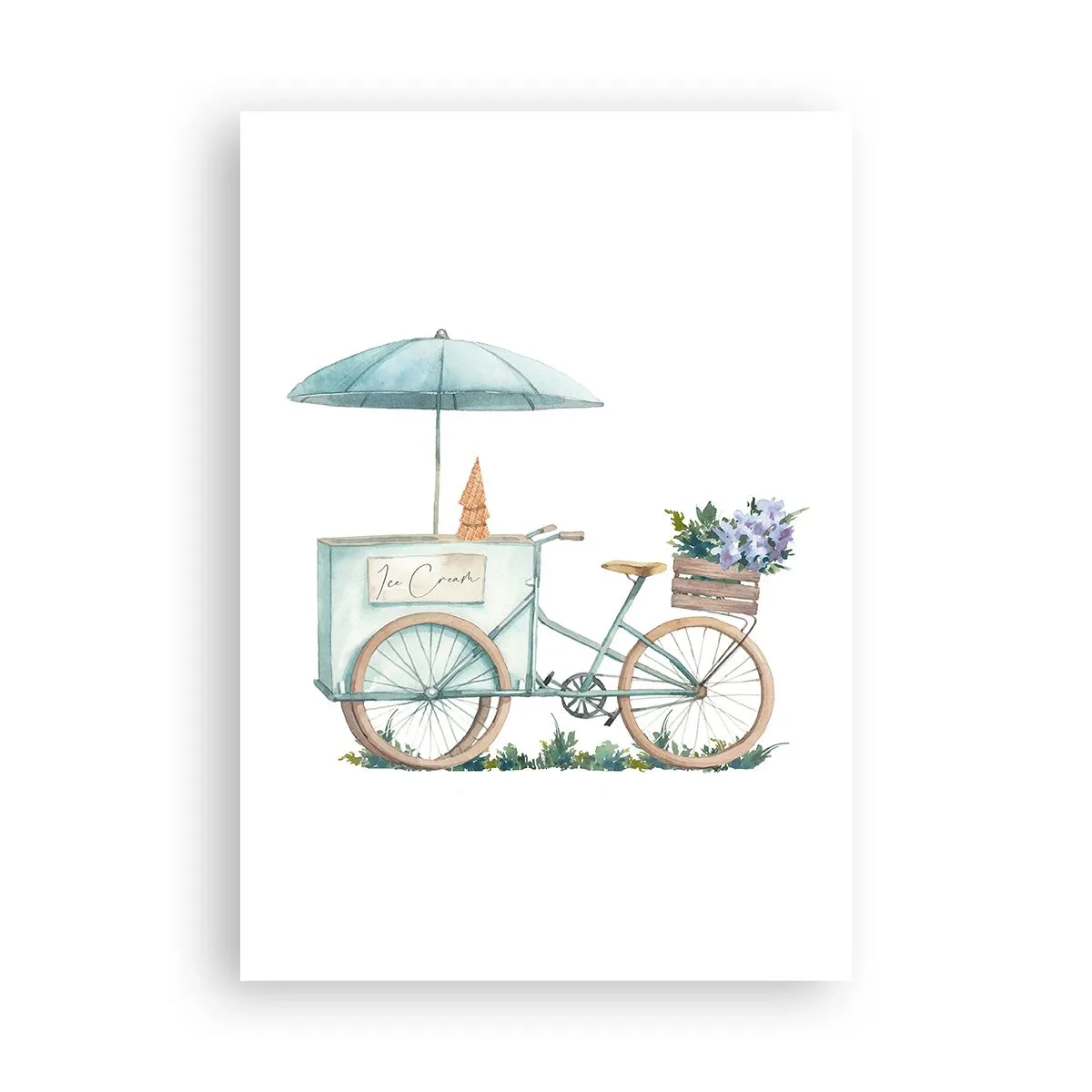 Poster - Zoete herinnering aan de zomer - 70x100 cm