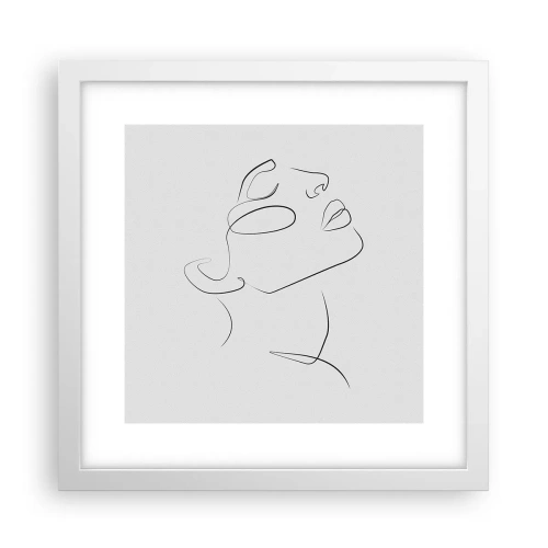 Poster in een witte lijst - De wendingen van dromen - 30x30 cm