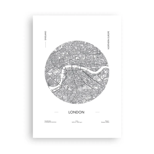 Poster - Anatomie van Londen - 50x70 cm