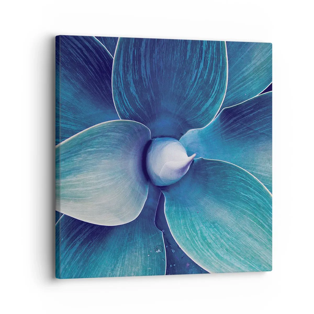 Schilderen op canvas - Blauw uit de lucht - 30x30 cm