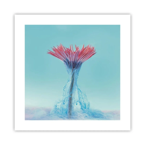 Poster - In een verkwikkende omhelzing - 40x40 cm