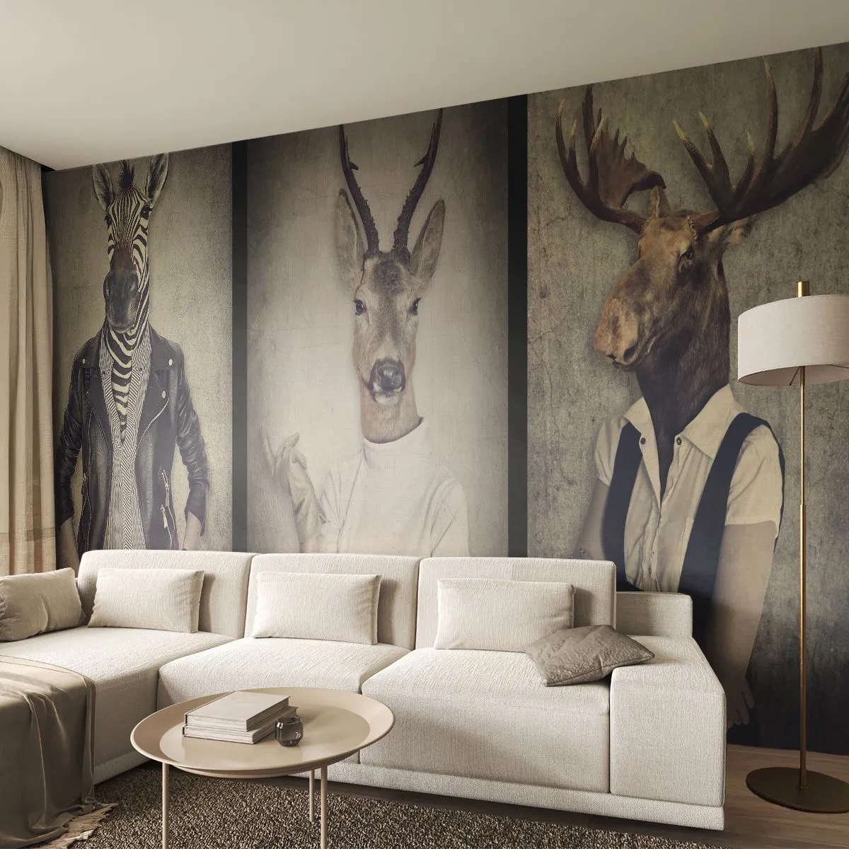 Fotobehang Standard Eco - Laat de gebaren spreken - Abstractie, Fantasie, Ribben - 150x105 cm