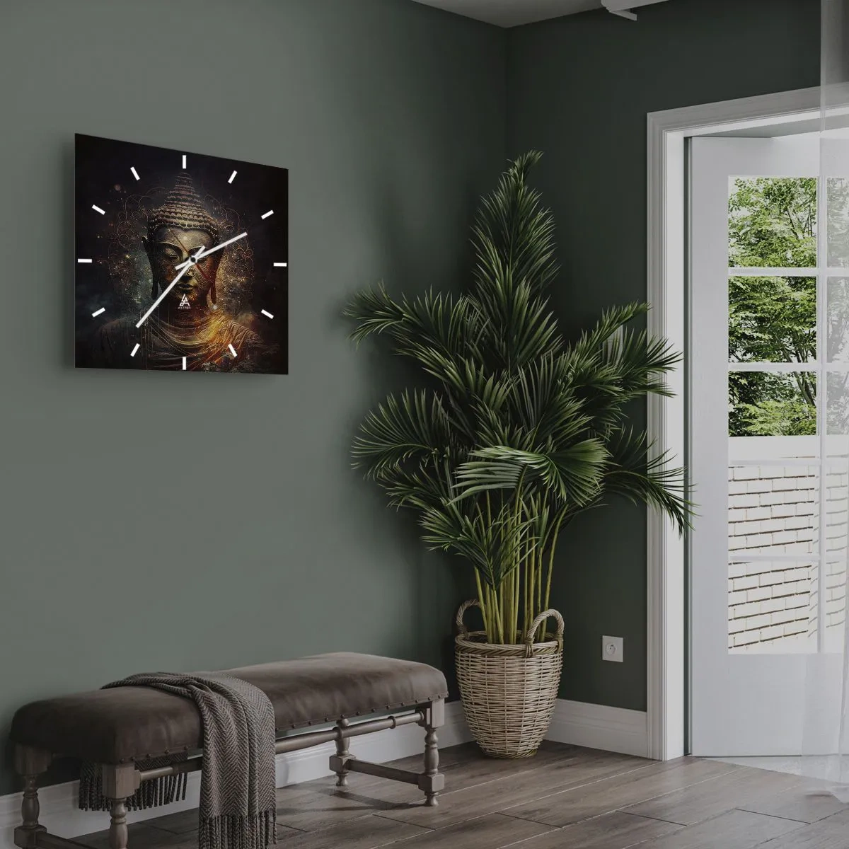 Wandklok - Klok - Geestelijke balans - 40x40 cm