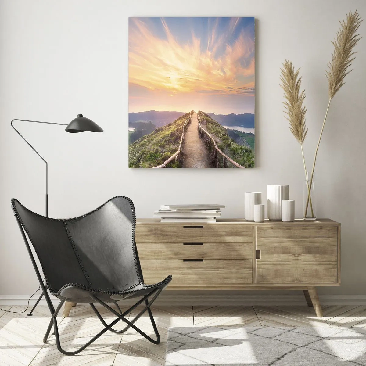 Schilderen op glas - Dicht bij de hemel - 50x70 cm