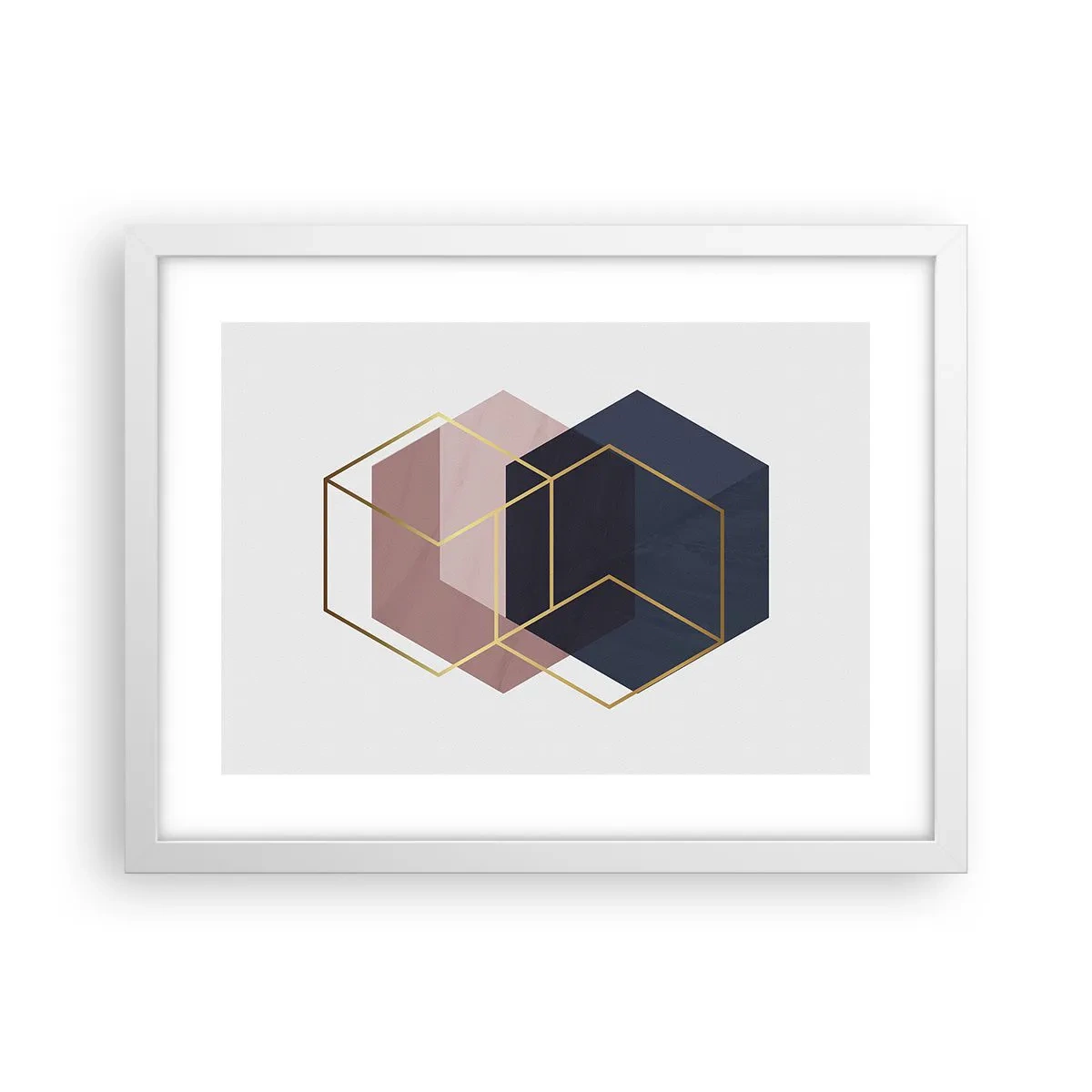 Poster in een witte lijst - De kracht van eenvoud - 40x30 cm