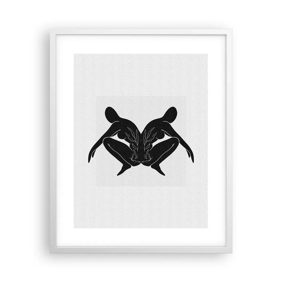 Poster in een witte lijst - Een gemeenschappelijke ziel - 40x50 cm