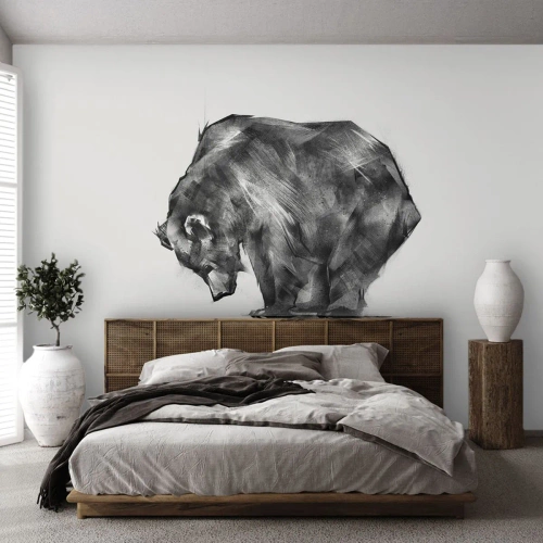 Fotobehang Standard Eco - Leuk om een geliefde persoon te zien - Abstractie, Ijsbeer, Natuur - 200x140 cm