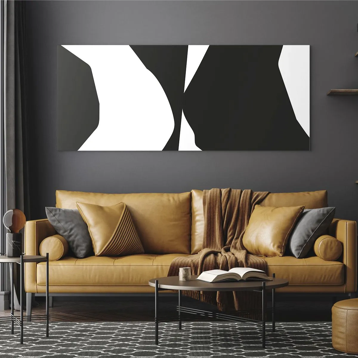 Schilderen op glas - Positief – negatief - 100x40 cm