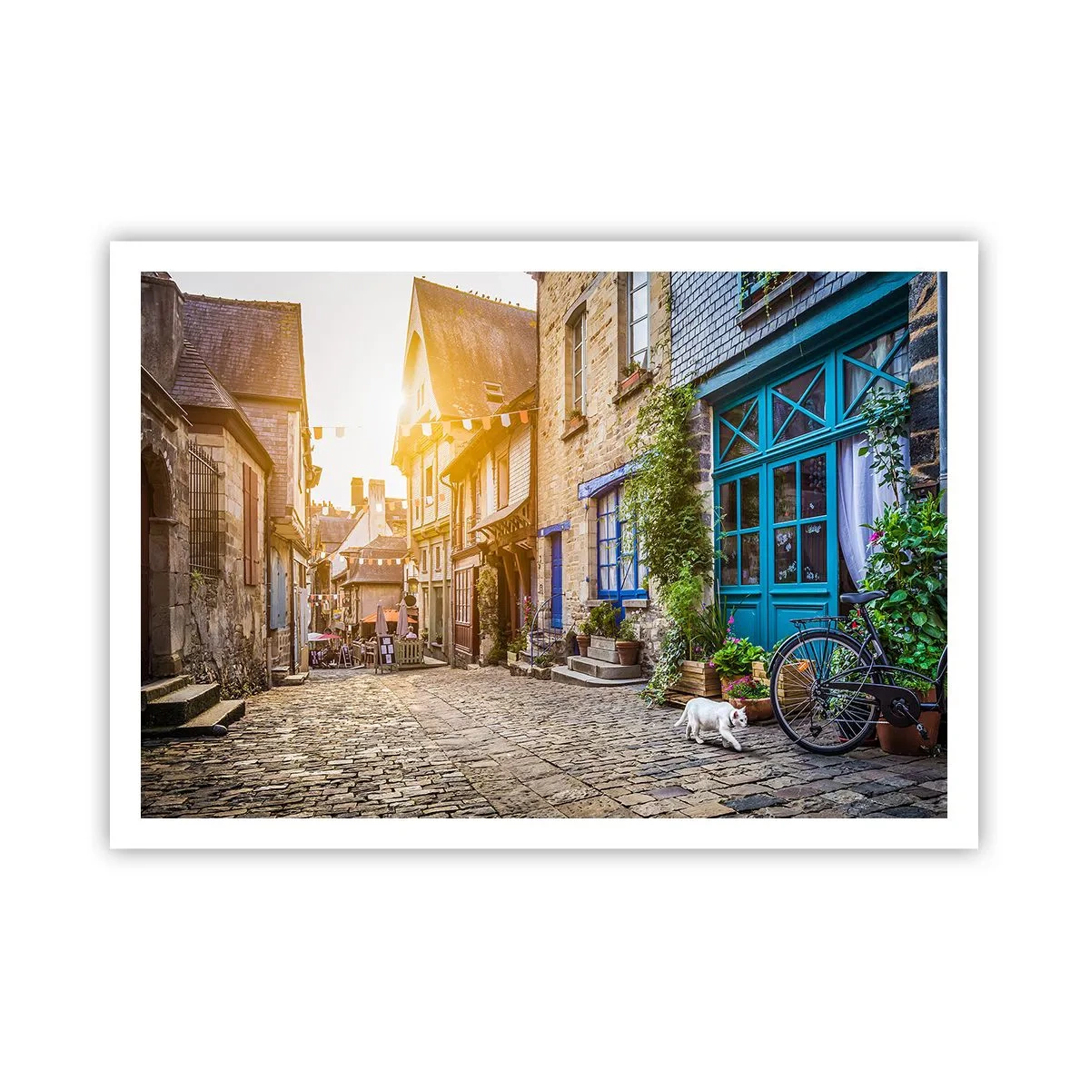 Poster - De witte geest van het stadje - 100x70 cm