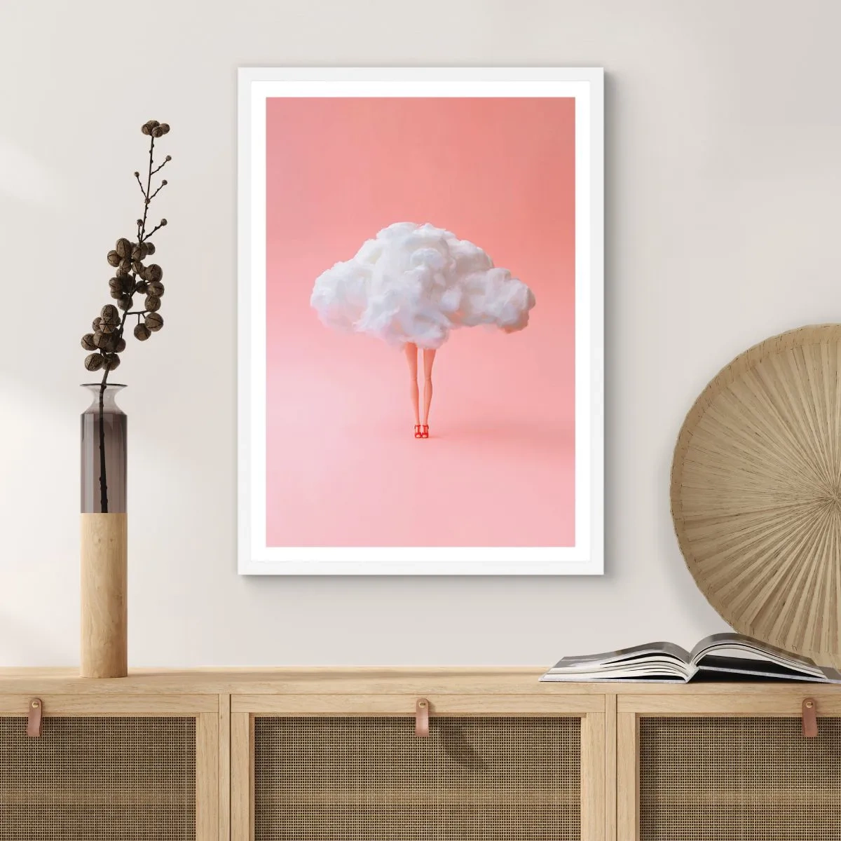 Poster in een witte lijst - Zoete belofte - 70x100 cm