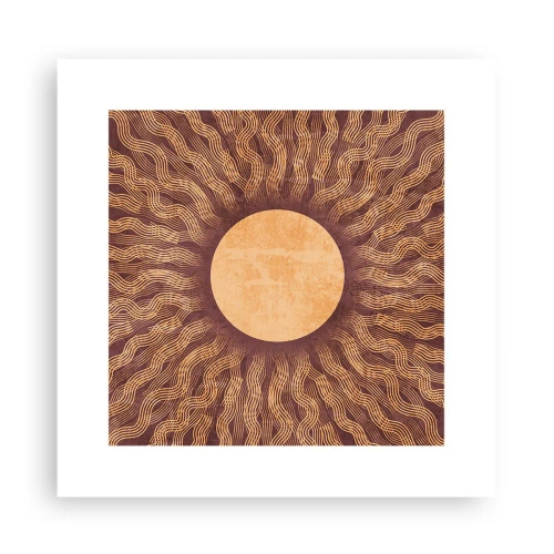 Poster - Zon icoon - 30x30 cm