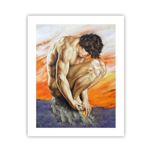 Poster - Ondergedompeld in zichzelf - 40x50 cm