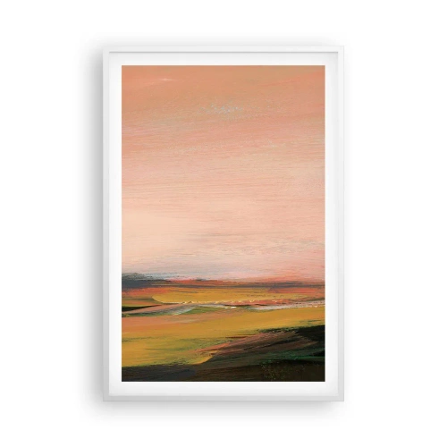 Poster in een witte lijst - In roze tinten - 61x91 cm