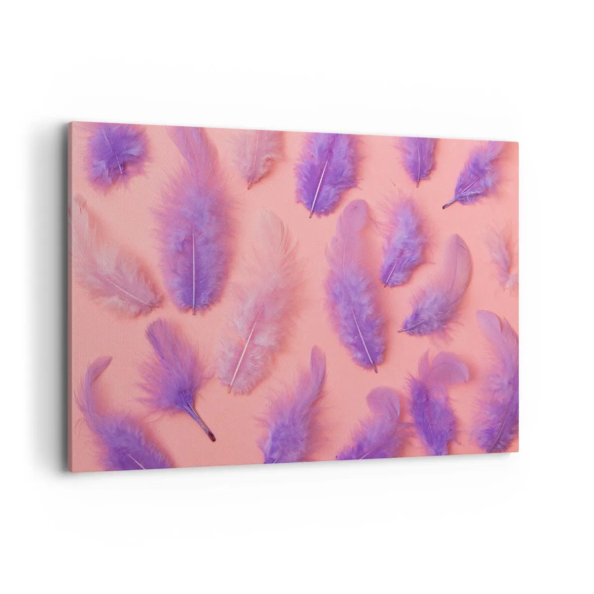 Schilderen op canvas - Lila vogel van verlangen - 120x80 cm