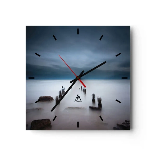 Wandklok - Klok - Peinzend meer - 30x30 cm