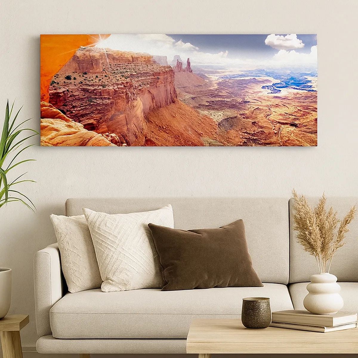 Schilderen op canvas - Door de natuur zelf gebeeldhouwd - 30x30 cm