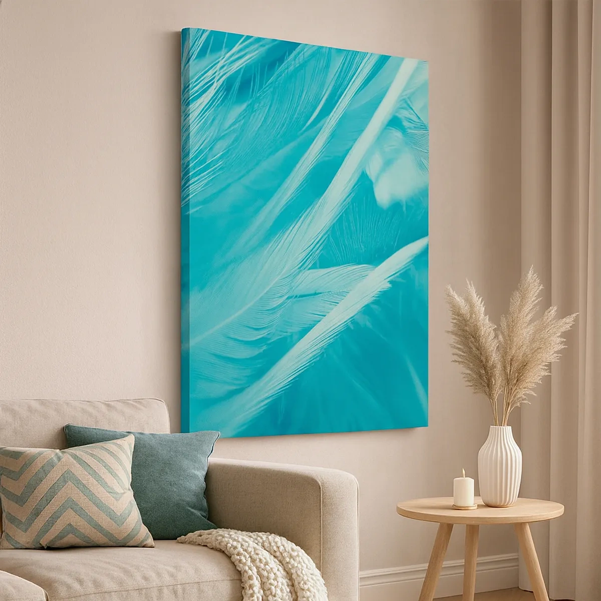 Schilderen op canvas - Verdrinken in pluisjes - 50x70 cm