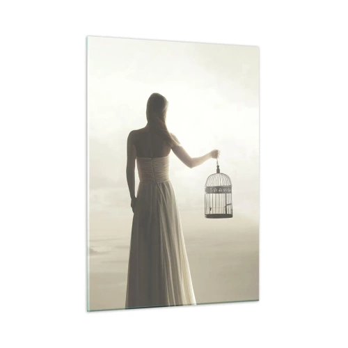 Schilderen op glas - Wees vrij - 50x70 cm