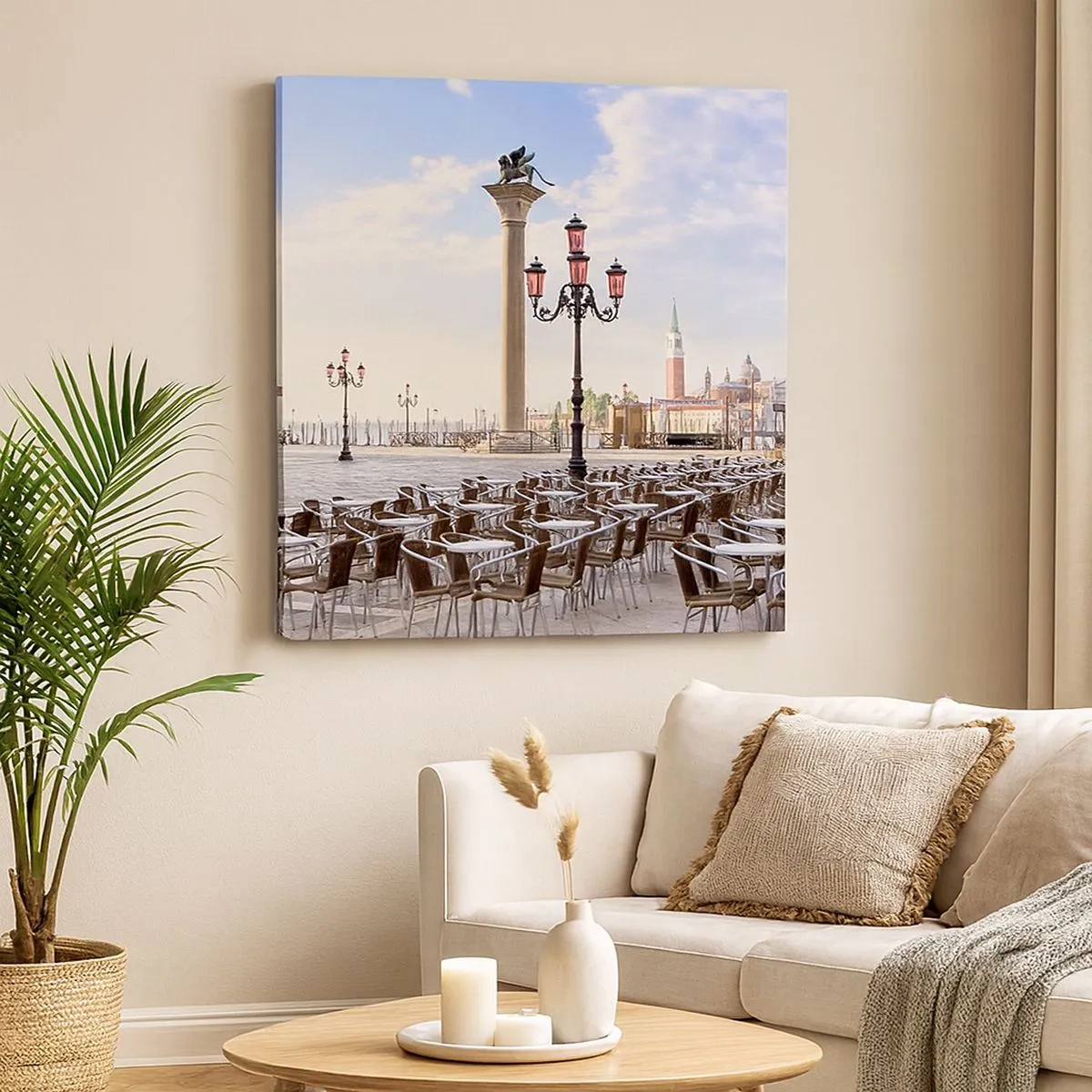 Schilderen op canvas - We nodigen je uit, alles staat klaar - 30x30 cm