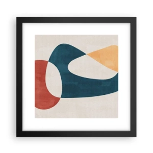 Poster in een zwarte lijst - Invloeden en metamorfoses - 30x30 cm