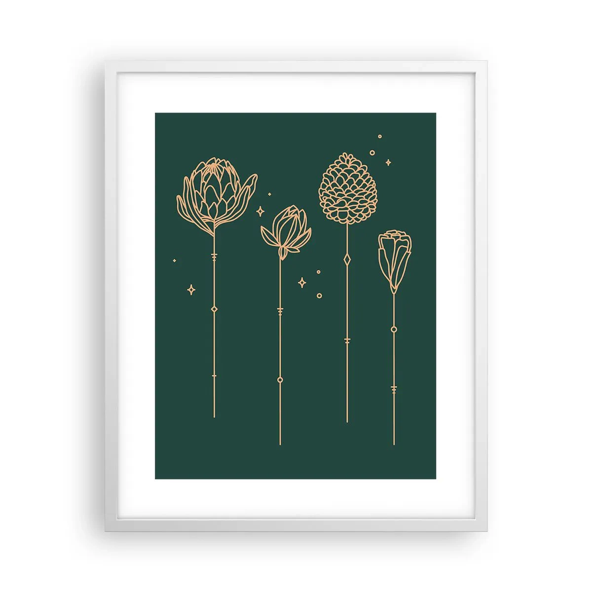 Poster in een witte lijst - Kruidenfamiie / Familie Ziółkowsi ?? - 40x50 cm