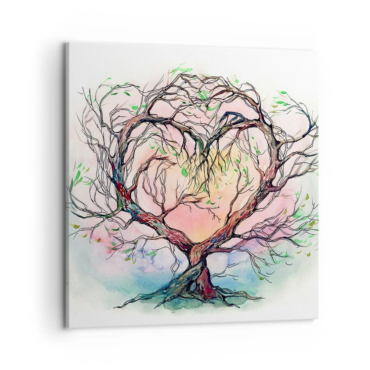 Schilderen op canvas - Samen tegen de stormen - 50x50 cm