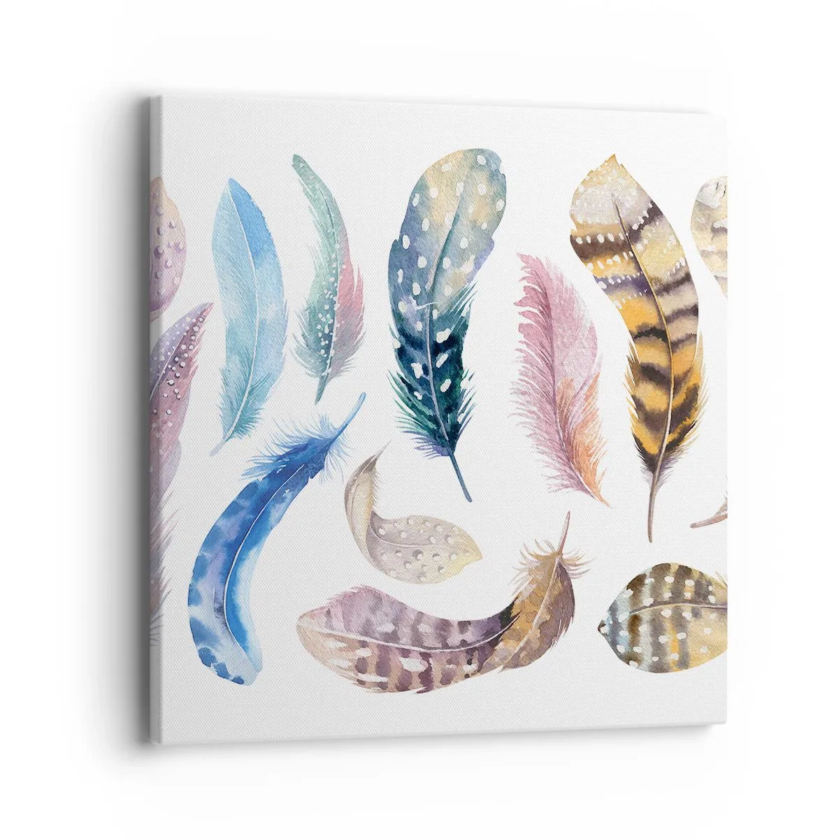 Schilderen op canvas - Licht, bont en veelkleurig - 40x40 cm