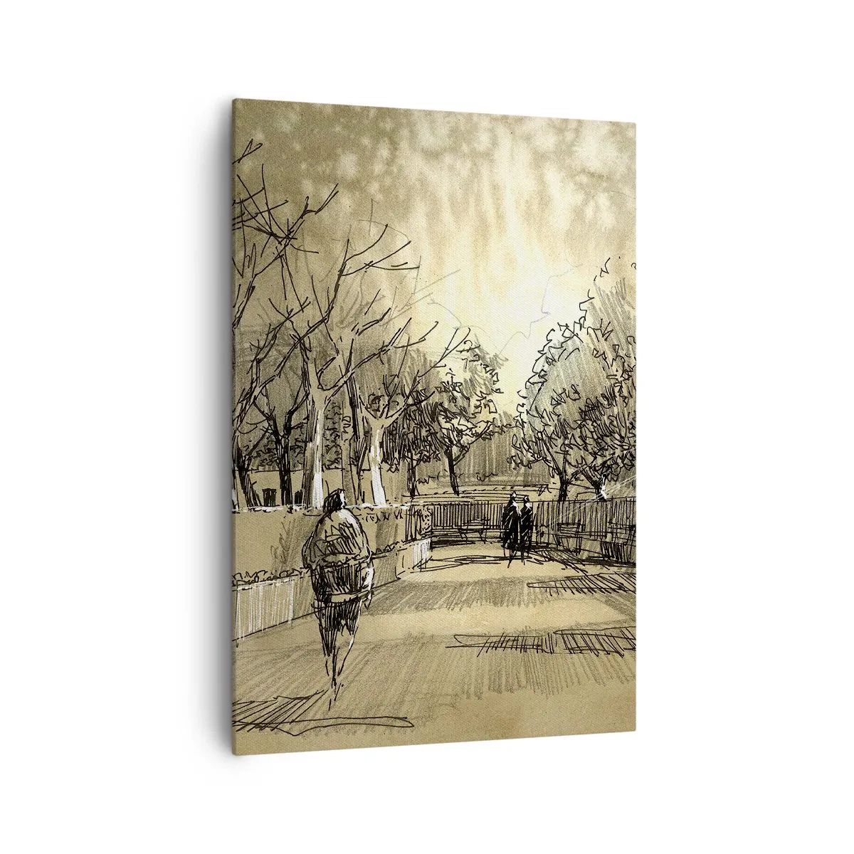 Schilderen op canvas - Een moment gestopt met een veer - 70x100 cm