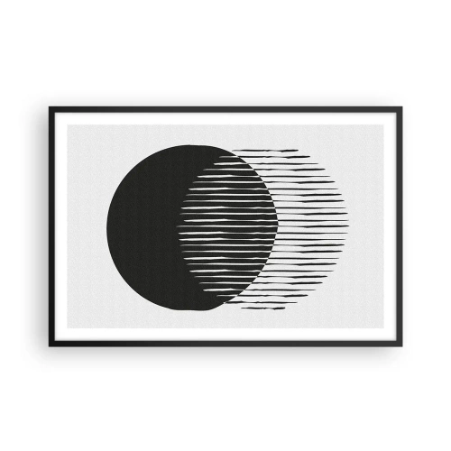 Poster in een zwarte lijst - Zijn alter ego - 91x61 cm
