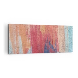 Schilderen op canvas - Ren door de regenboog - 100x40 cm