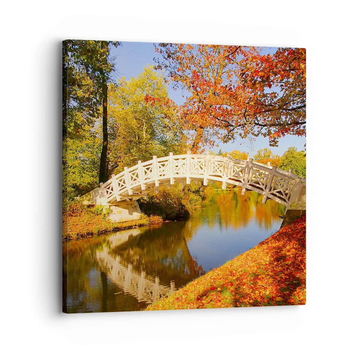 Schilderen op canvas - Op de witte brug der zuchten - 30x30 cm