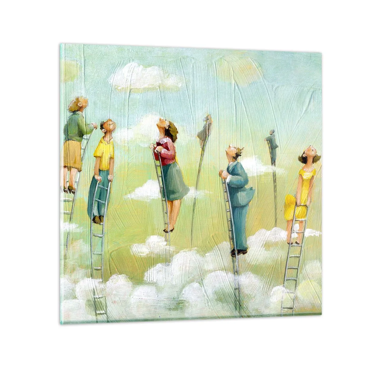 Schilderen op glas - Achter je droom - 40x40 cm