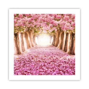 Poster - De weg naar het paradijs - 50x50 cm