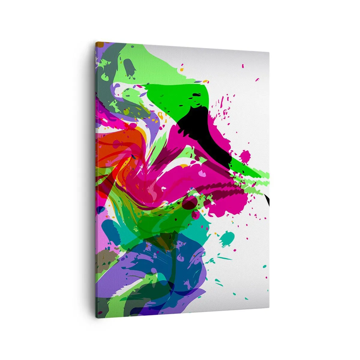 Schilderen op canvas - Een verhaal in de kleuren van de regenboog - 50x70 cm