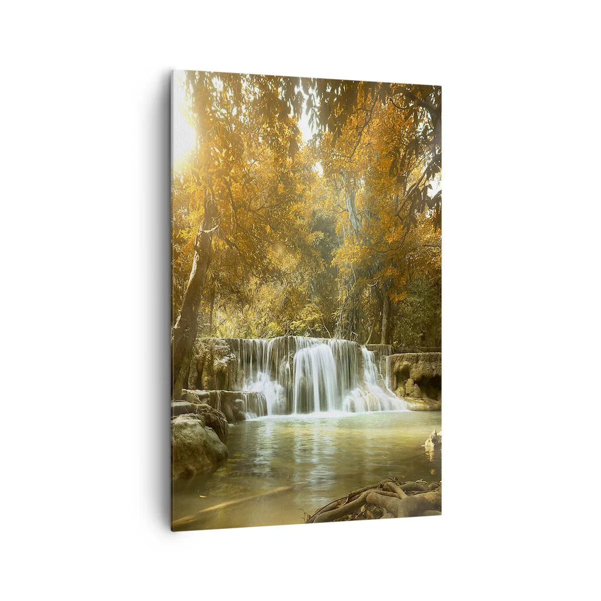 Schilderen op canvas - Park cascade - 80x120 cm