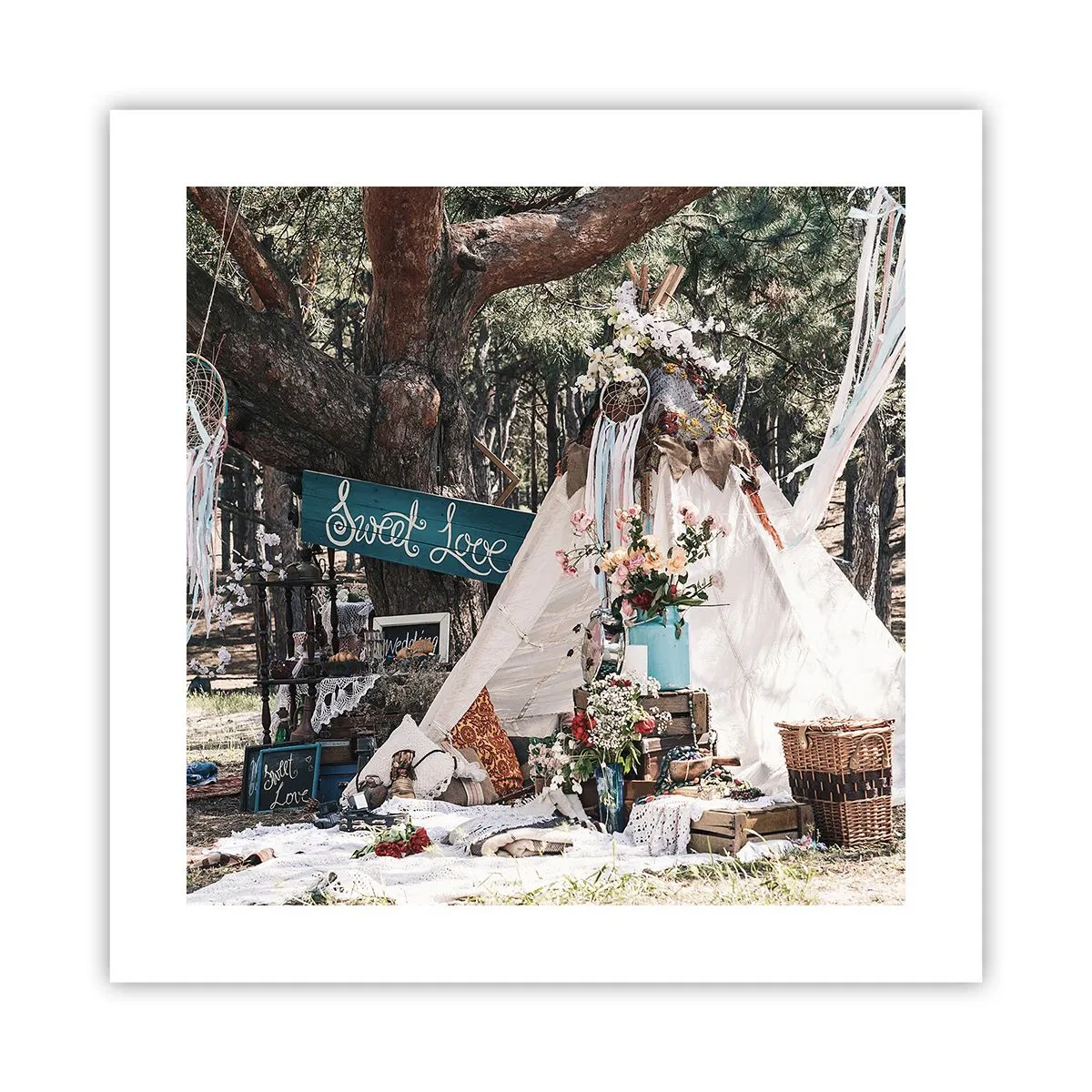 Poster - De liefde bedrijven ... - 40x40 cm