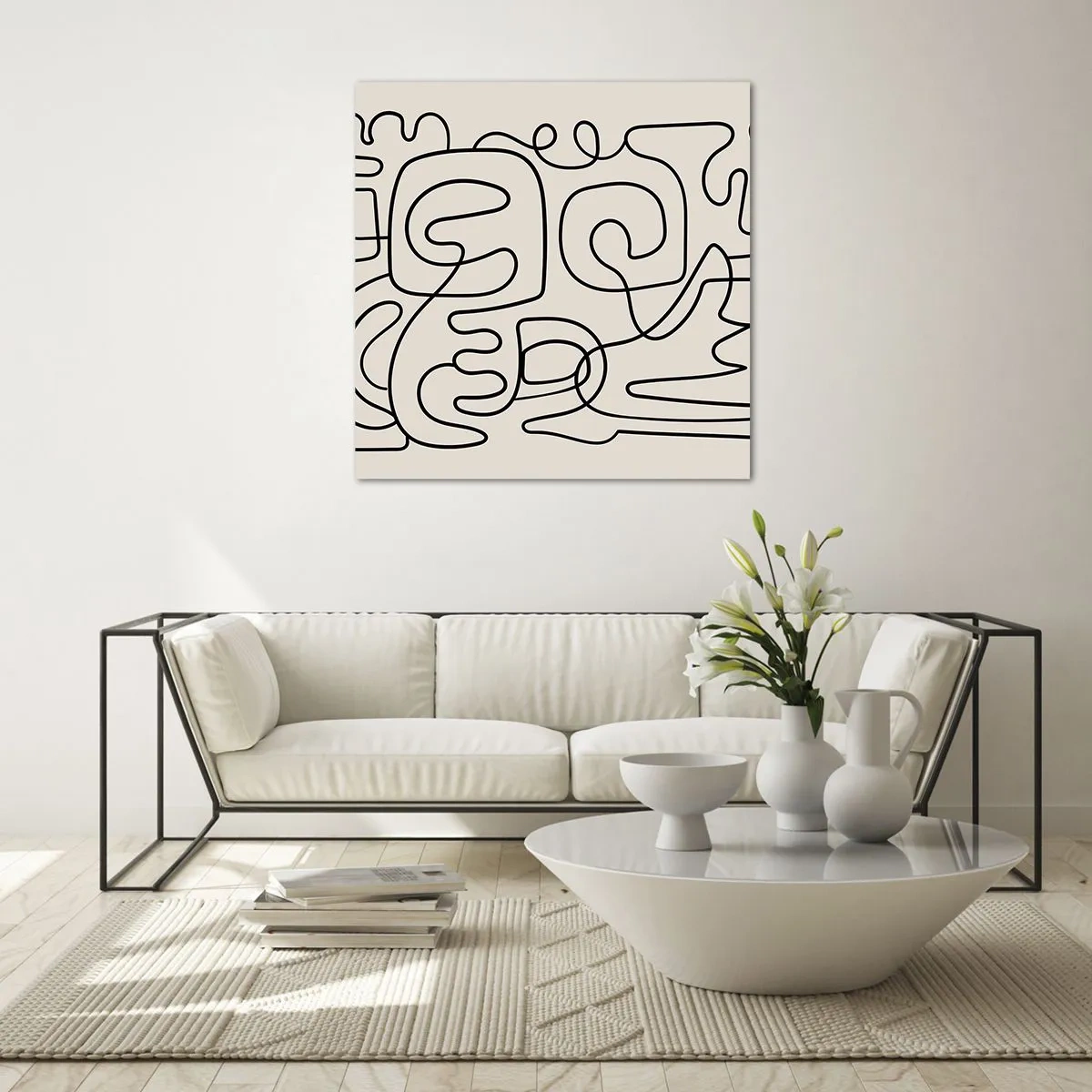 Schilderen op glas - Volg het pad - 70x70 cm