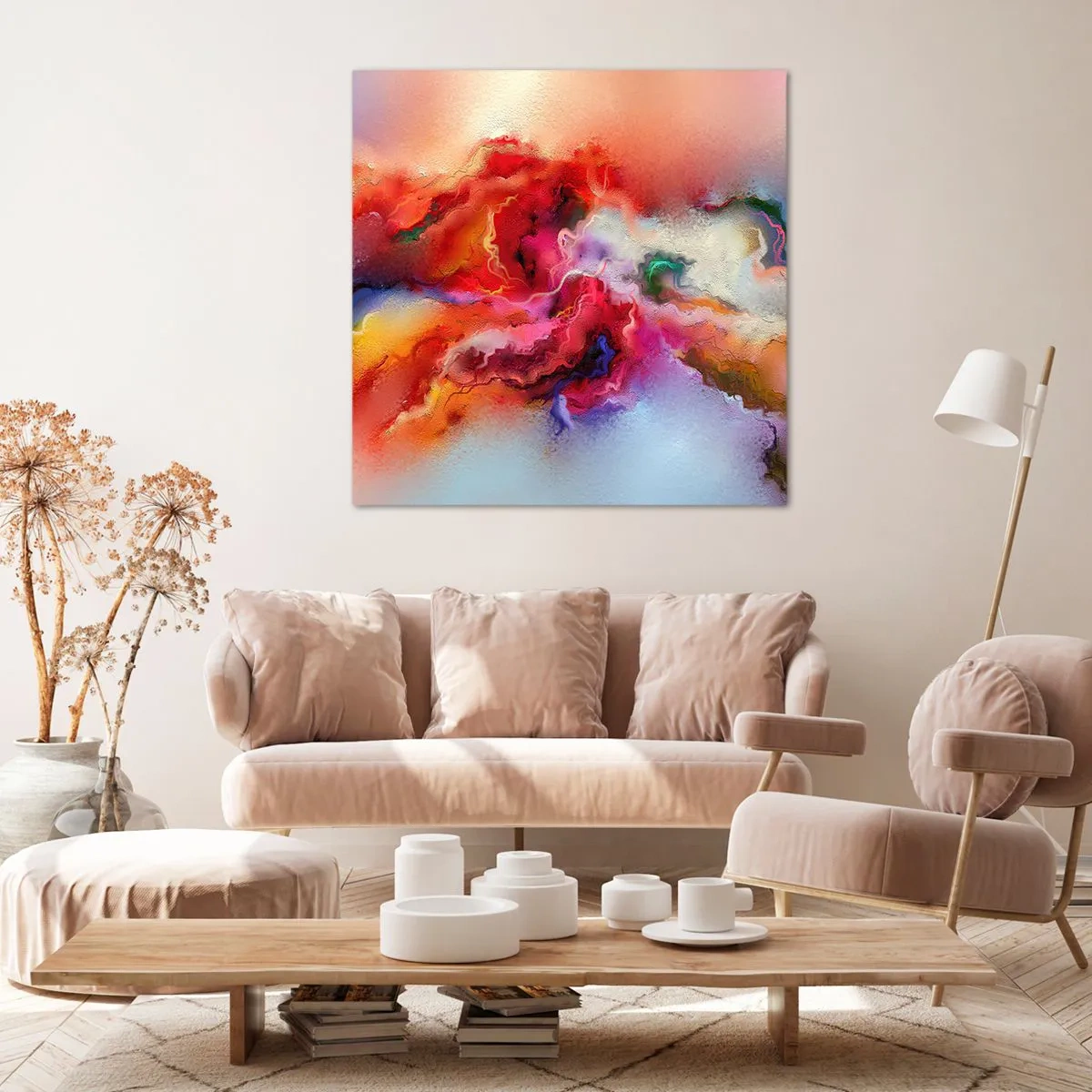 Schilderen op canvas - Hoe vang je dromen - rook - 60x60 cm