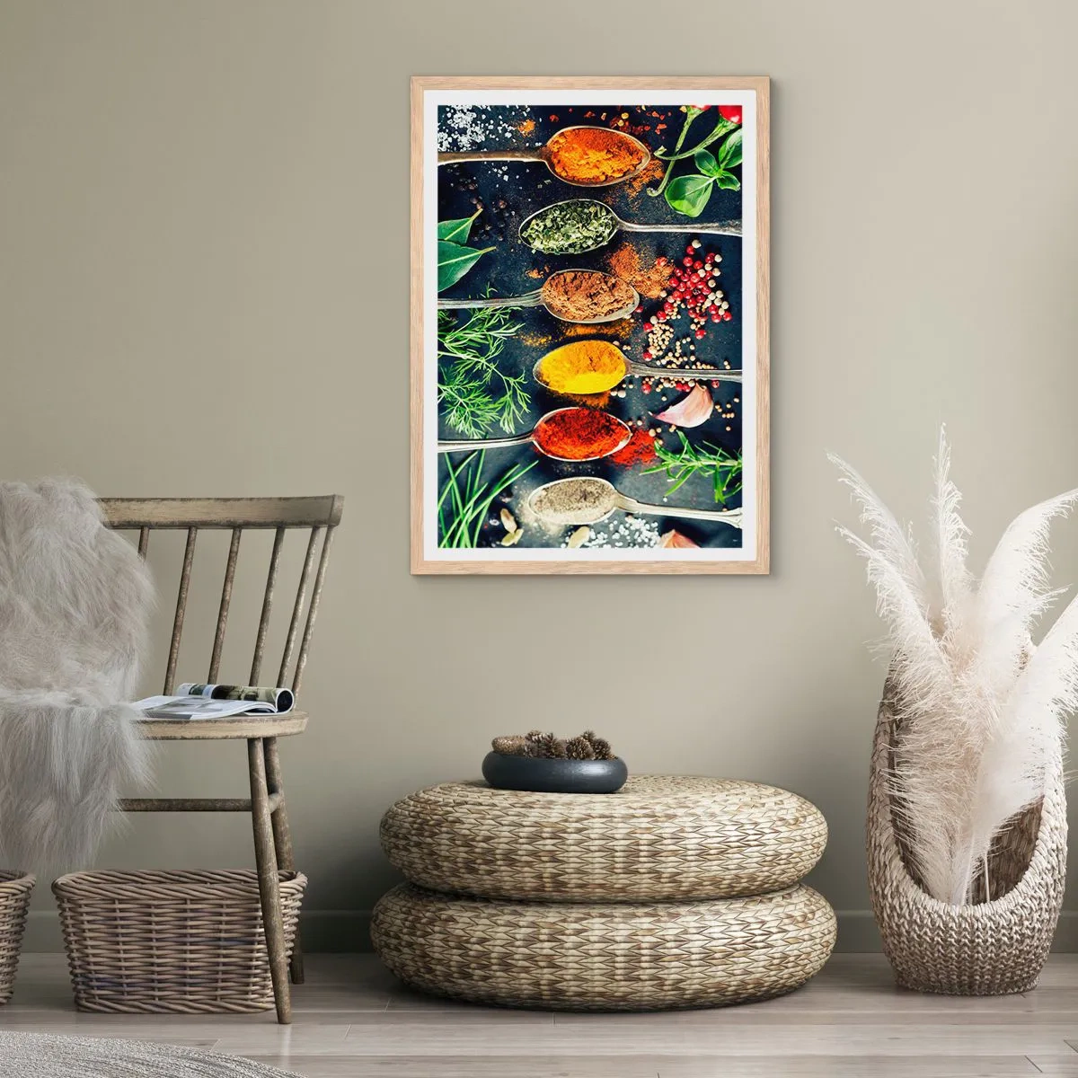 Een poster in een licht eiken lijst - Culinaire magie - 40x50 cm