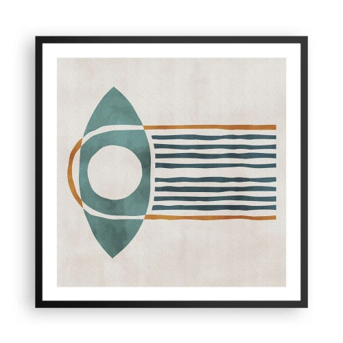 Poster in een zwarte lijst - Tekens en rituelen - 60x60 cm