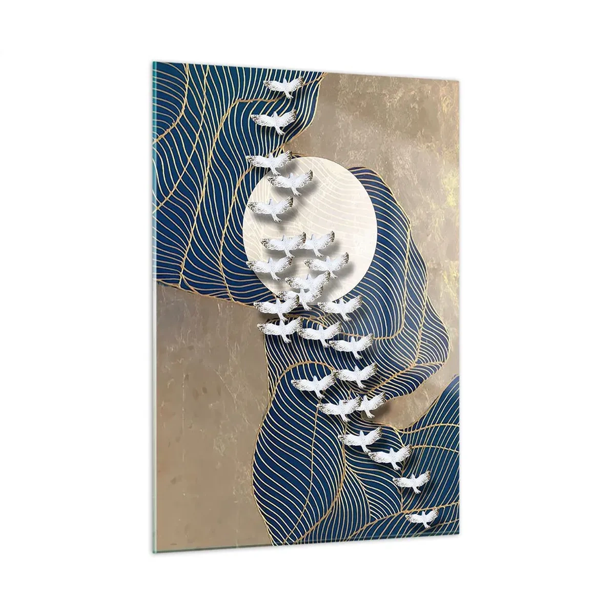 Schilderen op glas - Vrijheid, dwalen, gemeenschap - 50x70 cm