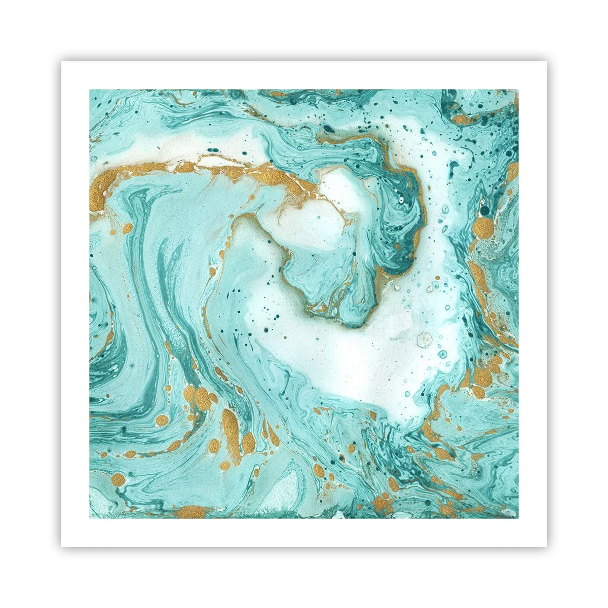 Poster - Onder de grote golf van het Edo-tijdperk - 60x60 cm